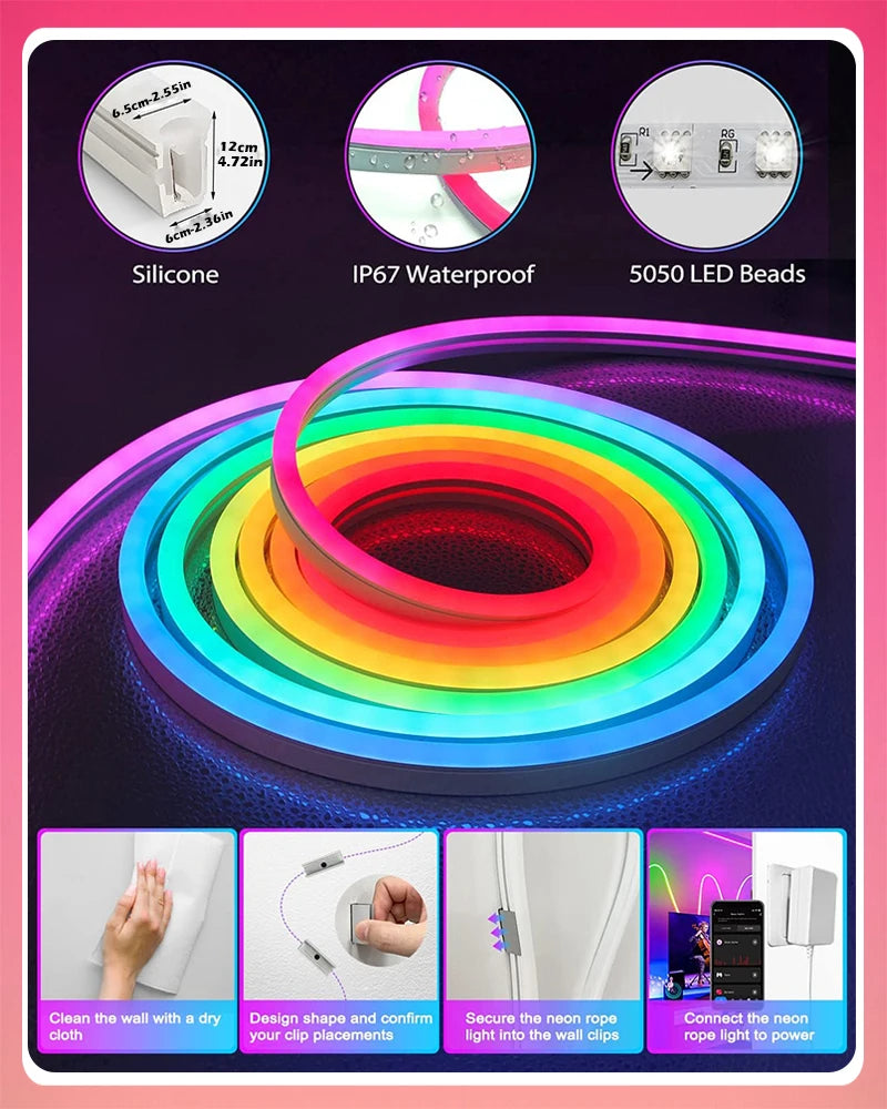 Kamodo™ Dynamische RGBIC Neon LedStrip