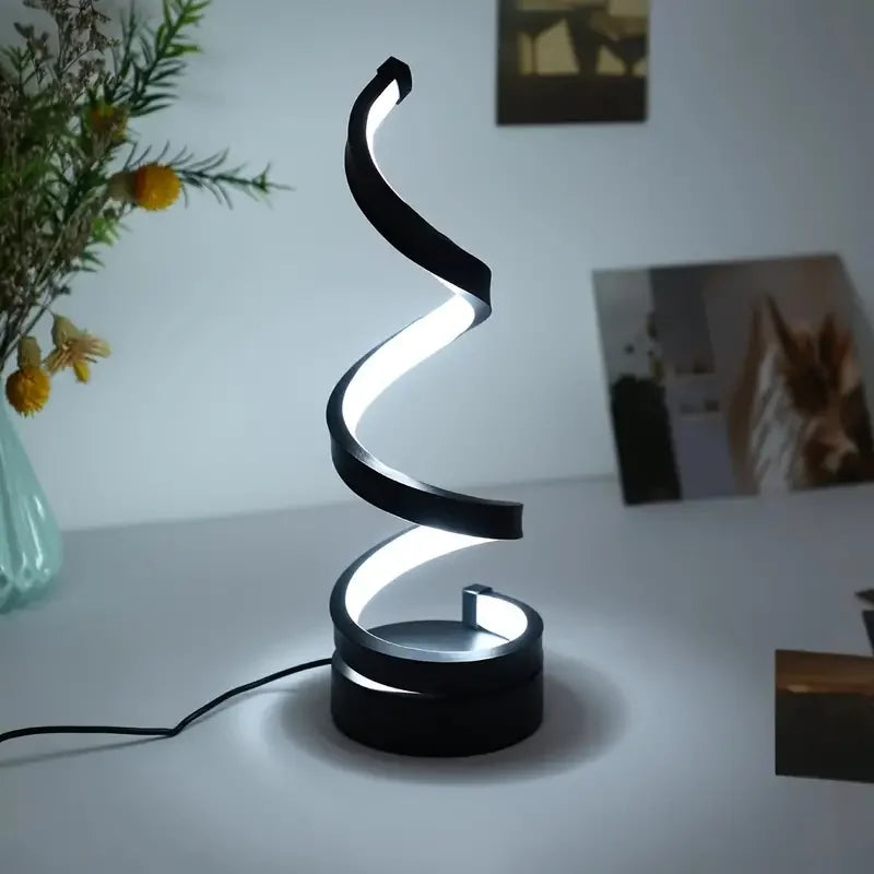 Kamodo™ LED Tafellamp – Moderne USB Spiraal Lamp met Dimbare Warm Witte Verlichting