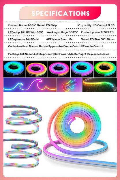 Kamodo™ Dynamische RGBIC Neon LedStrip