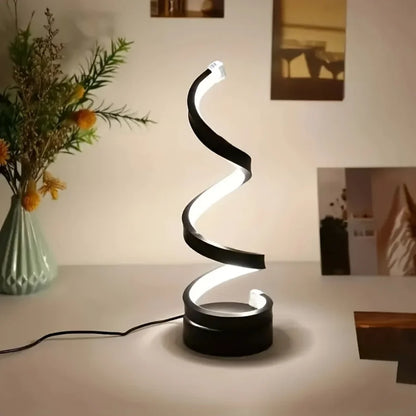 Kamodo™ LED Tafellamp – Moderne USB Spiraal Lamp met Dimbare Warm Witte Verlichting