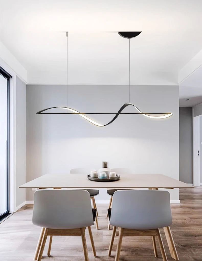 Kamodo™ Moderne LED Hanglamp – Dimbare Plafondlamp met Afstandsbediening voor Woonkamer, Eetkamer & Kantoor