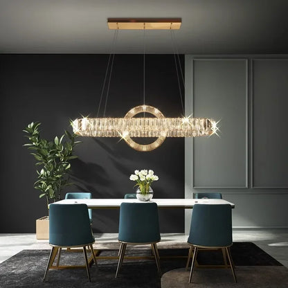 Kamodo™ Kristallen LED Kroonluchter – Luxe Moderne Hanglamp voor Woonkamer & Eetkame