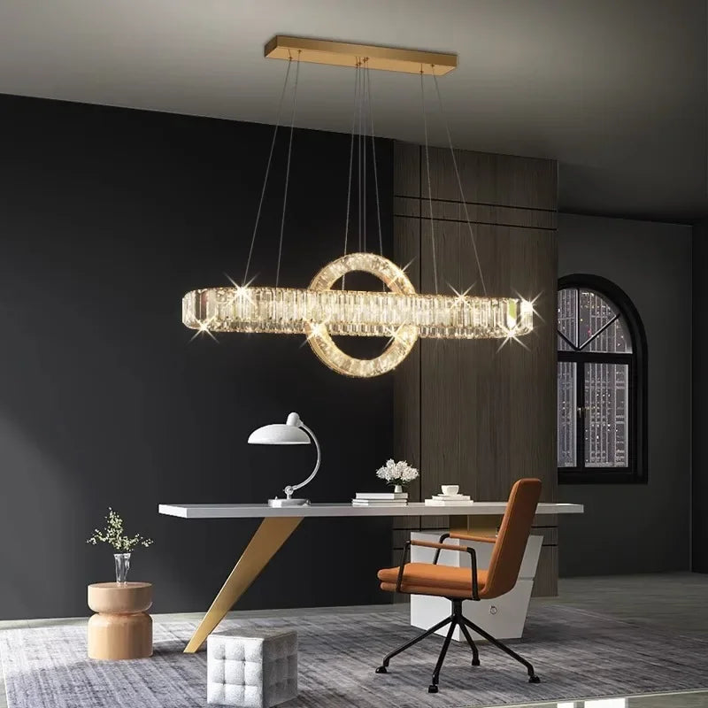 Kamodo™ Kristallen LED Kroonluchter – Luxe Moderne Hanglamp voor Woonkamer & Eetkame
