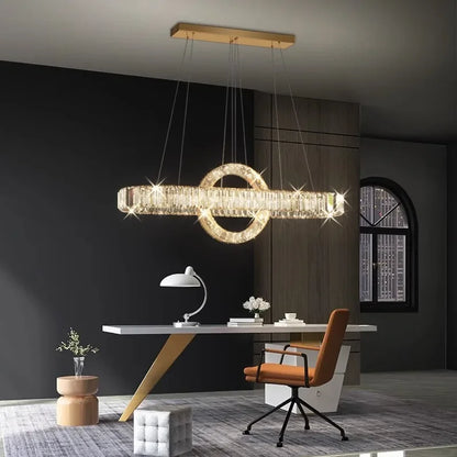 Kamodo™ Kristallen LED Kroonluchter – Luxe Moderne Hanglamp voor Woonkamer & Eetkame