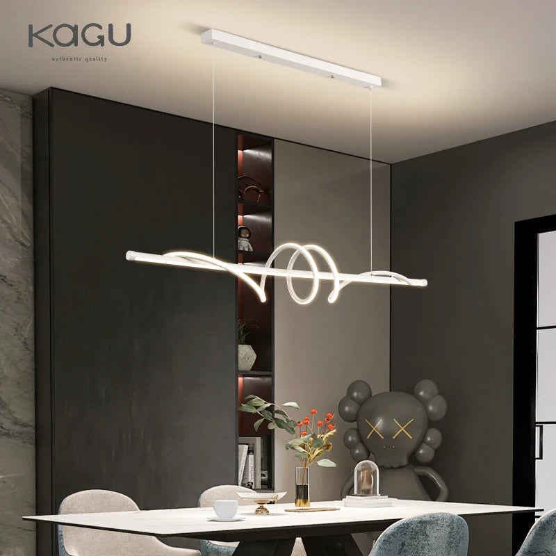 Kamodo™ Modern LED Dimbare Aluminium Kroonluchter – Flush Mount Plafondlamp met Afstandsbediening