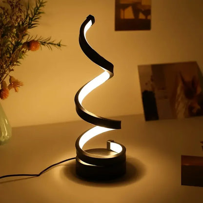 Kamodo™ LED Tafellamp – Moderne USB Spiraal Lamp met Dimbare Warm Witte Verlichting