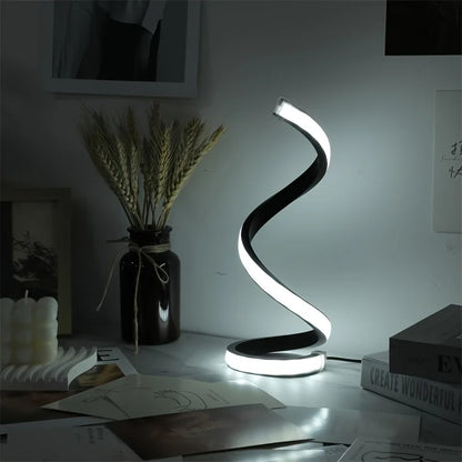 Kamodo™ LED Tafellamp – Moderne USB Spiraal Lamp met Dimbare Warm Witte Verlichting