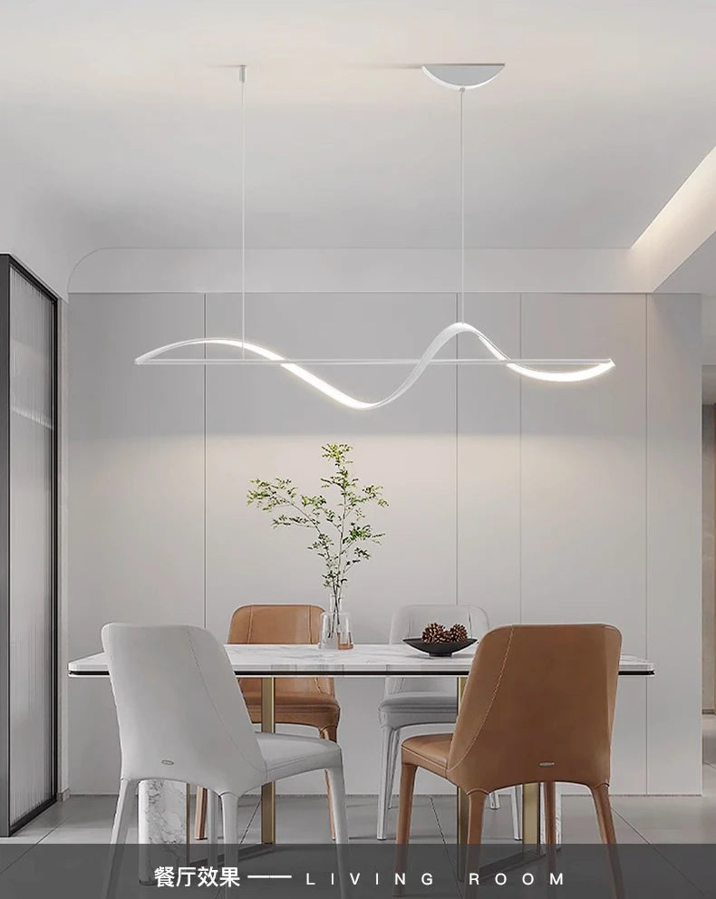 Kamodo™ Moderne LED Hanglamp – Dimbare Plafondlamp met Afstandsbediening voor Woonkamer, Eetkamer & Kantoor