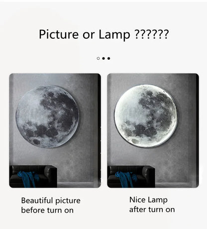 Kamodo™ LunarLux 3D Maanlamp – Luxe Wanddecoratie & Sfeerverlichting